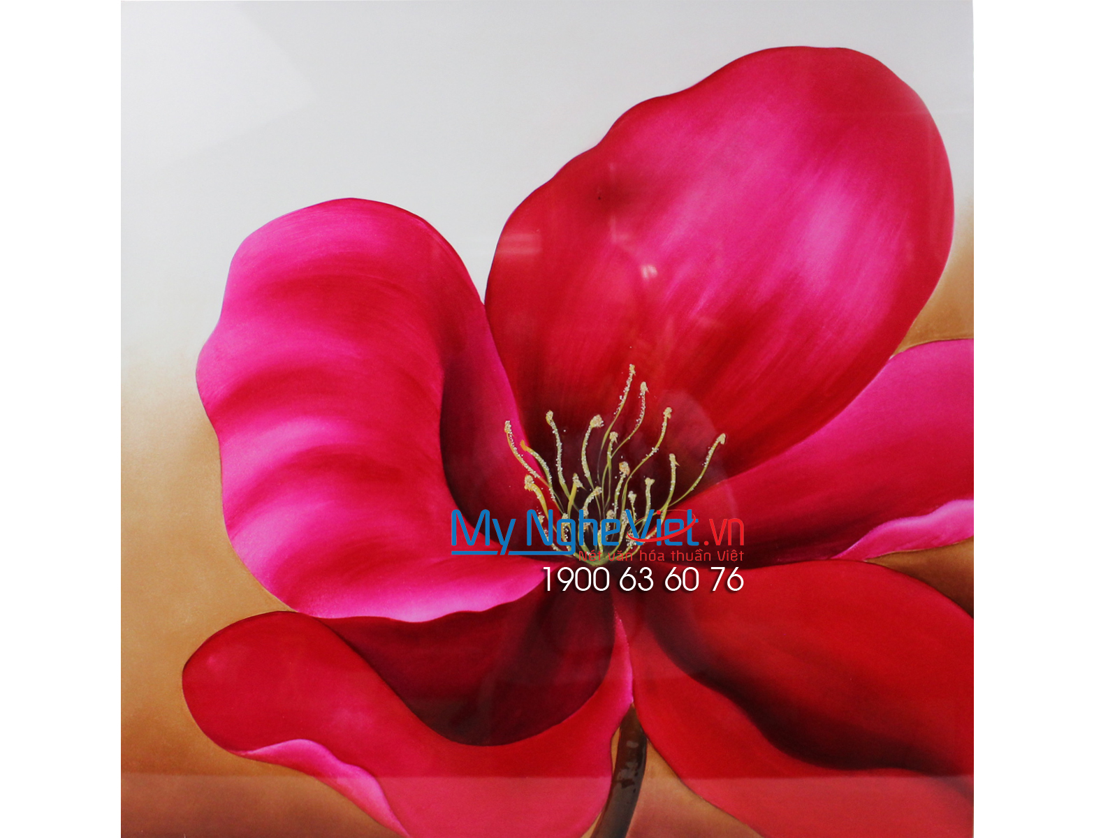 Tranh sơn mài vẽ hoa MNV-SMA437